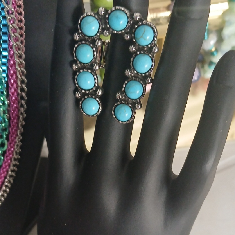 Turquoise and Silver Women's Bracelet